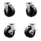 Service Caster Tool Box Caster Wheel Set 5'' Glass Filled Nylon Swivel Casters, 4PK TOOL-SCC-20S520-GFNB-2-TLB-2 - alternate 1
